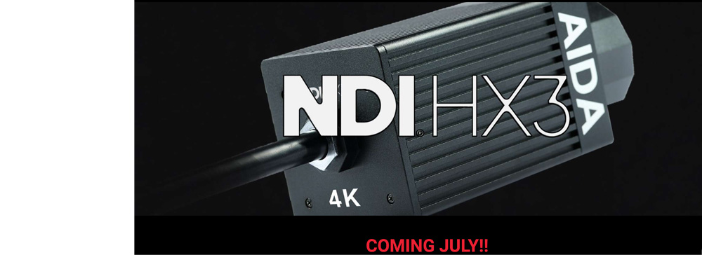 NEW from AIDA the UHD-NDI3-300 UHD 4K/60p Range of Small Broadcast Cameras