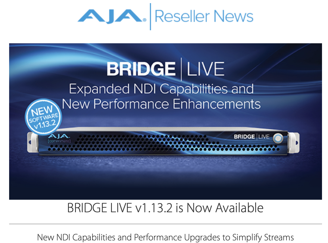 BRIDGE LIVE v1.13.2 is Now Available